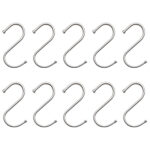 Ten stainless steel S hooks included with the Le Regalo 33-piece kitchen utensil set for convenient hanging storage.