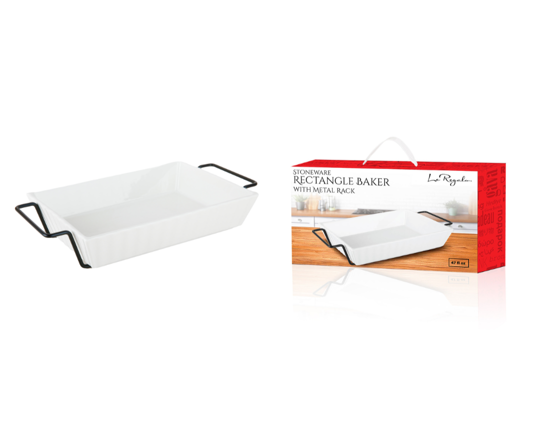 Le Regalo Rectangular baker with packaging