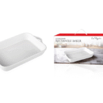 Le Regalo Stoneware Rectangle Baker with packaging